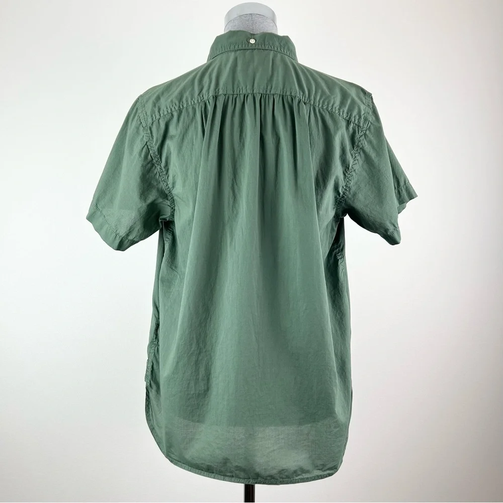 J. Crew Classic Green Short‎ Sleeve Shirt